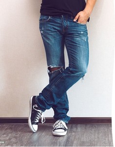 Jeans de Mezclilla Casuales para Hombre de Alta Gama, Resistentes al Desgarro, Multicolores, Corte Recto, Tallas Grandes, Elegantes y de Marca - Product Image 3