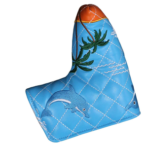High Quality Custom Color Logo <b>Golf</b> Club Accessories Genuine Leather Headcover for Driver Most Popular Product <b>Golf</b> Head Cover - Product Image 3