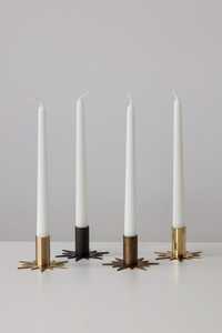 Portavelas de Metal Dorado para Decoración del Hogar, Portavelas Cónico con Forma de Estrella Geométrica, Elegante Candelabro para Mesa de Comedor, Venta al por Mayor - Product Image 2