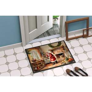 พรมเช็ดเท้าซานตาคลอสพร้อมคุ้กกี้กันลื่นในร่ม/กลางแจ้งพรมปูพื้นต่ำแบบซักได้24ชม. X 36W เสื่อหน้าประตูสำหรับทางเข้า - Product Image 4