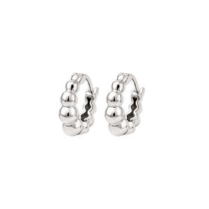 WOMEN 15MM HOOP <b>EARRINGS</b> BOHEMIAN 925 STERLING SILVER PLATED HANDCRAFTED JEWELRY GIFT FOR ANNIVERSARY SPECIAL OCCASIONS ELEGANT - Product Image 2