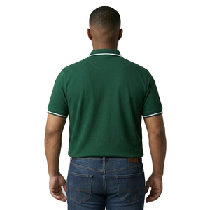 Men's Plus Size Green Polo Shirt Short Sleeve Casual Knitted Polo Shirts 100% Cotton Turn Down Collar Polo <b>T</b> Shirts Mens - Product Image 2
