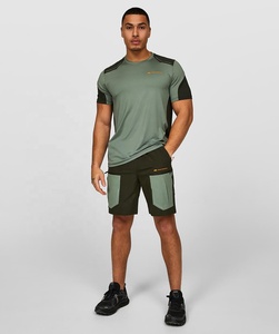 OEM Clothing Manufacturer Summer Lightweight Breathable Polyester Mens Sportswear Tshirt <b>Set</b> Custom Logo - Product Image 6