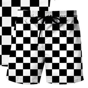 Conjunto de Verano Casual para Hombre, Pantalones Cortos y Camiseta de Manga Corta con Estampado en Contraste de Color, Producto Nuevo en Oferta, OEM para Adultos - Product Image 6