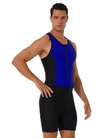 Combinaison de bain pour homme, short, body, maillot de bain, combinaison de triathlon, combinaison de plongée pour la piscine, la plage, l'entraînement, les compétitions et les activités