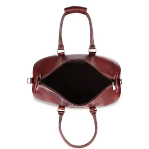 กระเป๋าเดินทางหนังแท้คุณภาพสูงสำหรับทริปวันหยุดสุดสัปดาห์ กระเป๋าหนังดีไซน์ทันสมัยพร้อมซิปเรียบลื่น - Product Image 3