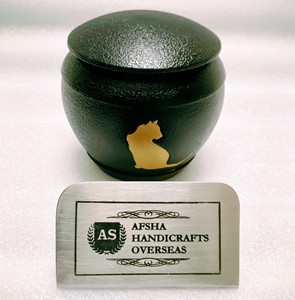 โกศบรรจุอัฐิสำหรับผู้ใหญ่ทรงกลม แบบอเมริกัน/ยุโรป ทำจากทองเหลือง/อะลูมิเนียม สำหรับเก็บรักษา - Product Image 5