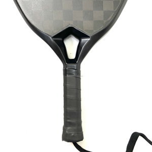 Raqueta de Pádel Profesional de Fibra de Carbono Plateada 18k, Personalizada, de Espuma EVA Antideslizante, Ligera, Duradera, Superficie Rugosa, Negra, 38mm, 360g - Product Image 4