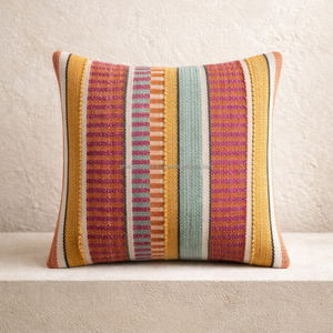 Oversize Decorative Pillow Woven Cover Custom Size Indian Handloomed Body Pillow Case for Couch <b>Sofa</b> <b>Bed</b> Wholesale Bulk - Product Image 6