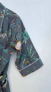 Bata Kimono de Algodón con Estampado Floral, Bata de Spa, Suave y Absorbente, Corte Holgado, Ropa para el Hogar - Product Image 6