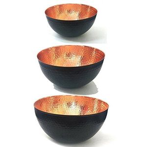 Corbeille à fruits en cuivre, bol décoratif pour table à manger, centre de table fait main, décoration de cuisine moderne, fabricant OEM ODM Inde - Product Image 1