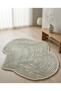 Anti-Slip Natural Woolen Area Rug Modern Abstract Design for Hotel Home Decor <b>Carpet</b> Rugs from Indian Supplier - Product Image 6