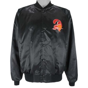 Veste de sport en satin noir pour homme des San Francisco 49ers avec bordure rouge et blanche et logo brodé sur le devant, style sportif - Product Image 4
