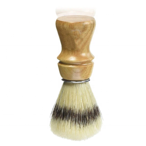 High Demanded Wholesale Vegan Synthetic Wood Handle Bikini Men Shaving Brush Hair Removal Tegra Surgical CO CE Certified Salon - Product Image 2