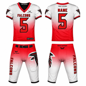 Ensemble de maillots de football américain Discovery unisexe rouge et noir, imprimé par transfert thermique, col en V, manches courtes, évacuation de l'humidité - Product Image 3