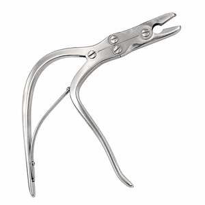 Rongeur Ortopédico de Doble Acción Angulado de Acero Inoxidable, Instrumento Quirúrgico para Corte y Extracción Ósea de Precisión - Product Image 1