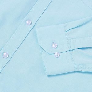 Camisa Oxford de Algodón Titan para Hombre, 100% Algodón, Manga Larga, Camisa de Vestir para Hombre, con Botones, Informal, para Trabajo, con Bolsillo - Product Image 4