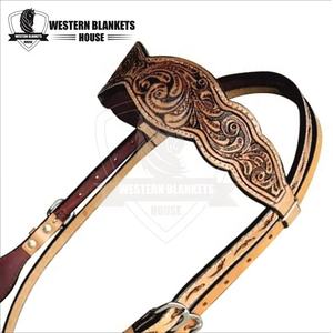 Marque à chaud personnalisée bride d'équitation variété de couleurs turquoise quincaillerie en laiton prix compétitif à l'exportation étal pour chevaux soins aux chevaux - Product Image 3