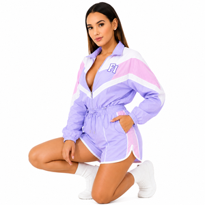 Color Block Varsity Jacket With Zipper Front And Pockets Sporty Style <b>For</b> Women Wholesale Water proof jacket Short men's jackets - Product Image 5