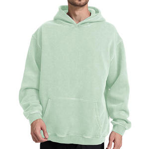 Men Clothing Hoodies for Man Outerwear High Quality Hot Sale Plain Pullover Style 100% basics cotton blended Hoodies for Men's - Product Image 1
