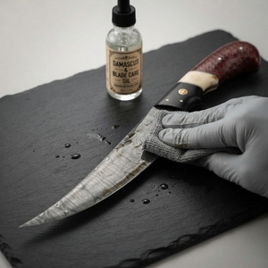 Cuchillo de filetear de acero de Damasco forjado a medida, para pesca, cocina y deshuesar al aire libre, con mango de resina, venta al por mayor OEM - Product Image 5