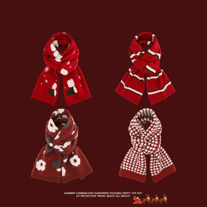 Adventure Unisex Knitted Scarf - Durable Cold Weather Wrap - Custom Logo Soft Knit Outdoor <b>Neck</b> <b>Warmer</b> - Product Image 6