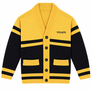 Add Your Custom High-quality V-neck <b>Sweaters</b> for Sorority Fraternity Schools Colleges Universities Logos Knitted <b>Cardigans</b> - Product Image 1