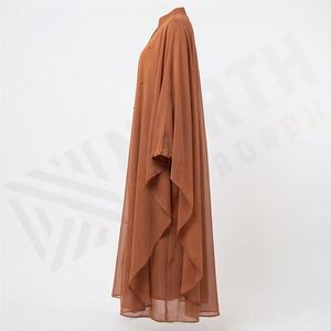 Abaya Islámica Elegante y Moderna con Cuentas, Vestido Musulmán para Mujer, Kaftan, Color Personalizado, Diseño Personalizado - Product Image 3