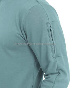 Jersey de bolsillo con gráfico de la bandera de EE. UU. para hombre, sudaderas de manga larga con cuello levantado y cremallera patriótica americana 1/4, ropa de invierno personalizada OEM - Product Image 5