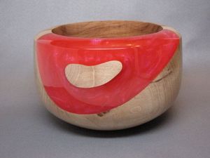 Tazón Premium Hecho a Mano de Resina Epoxi Libre de BPA y Madera de Acacia con Textura de Madera Natural y Revestimiento Artístico de Resina para Decoración de Lujo - Product Image 2