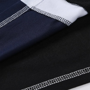Camiseta de Polo Golf a rayas con logotipo personalizado para hombre, camiseta de corte holgado, diseño regular, Piqué para polo esencial OEM al por mayor - Product Image 5