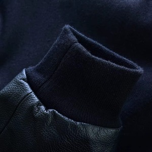 Pull à capuche en coton bleu clair personnalisé pour garçons et hommes, avec patchs en chenille - Product Image 5