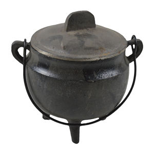 Quemador de carbón metálico de diseño creativo, hierro forjado con acabado pintado en negro, diseño de varios tamaños, soporte para incienso - Product Image 5