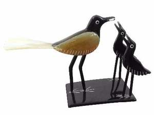 Figura de Pájaro de Cuerno con Acabado de Lujo para Decoración de Interiores del Hogar a Bajo Precio, Decoración de Pájaro de Cuerno Hecha a Mano y Ecológica - Product Image 4
