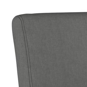 Fauteuil en tissu gris foncé 100% polyester, bois massif et contreplaqué pour salon - Product Image 6