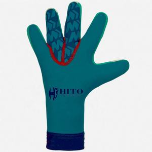Gants de gardien de but de nouvelle conception, couleurs mélangées et impression par sublimation sur le dos de la main, sangle intégrée, gants de football professionnels - Product Image 6