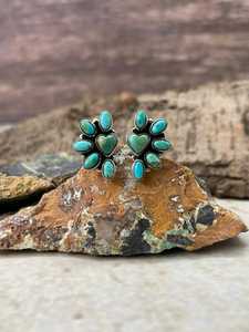 Heart Collection Kingman Turquoise <b>Adjustable</b> <b>Ring</b> Handmade Sterling Silver Southwestern Boho Statement Jewelry Artisan Gift - Product Image 3