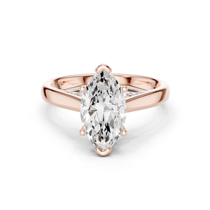 แหวนเพชรทรงมาร์คีส์ 2 กะรัต สี E คุณภาพเยี่ยม ตัดเย็บอย่างประณีต ทอง 14k 18k 9k แหวนหมั้น ดีไซน์หรูหรา แหวนเพชรเม็ดเดี่ยวทรงมาร์คีส์ ของขวัญเครื่องประดับชั้นดี - Product Image 1