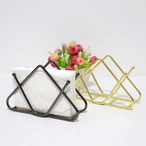 Porte-serviettes de bar en métal noir décoratif moderne, en promotion - Product Image 2