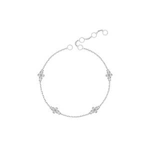 Pulseras de cadena con diamantes solitarios engastados en bisel, corte redondo, diamantes cultivados en laboratorio, oro macizo de 14k y 18k, joyería fina minimalista para uso diario. - Product Image 3