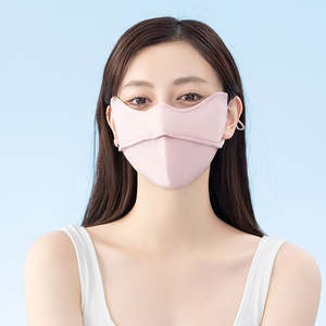 Masque facial de protection solaire en soie glacée respirant et anti-UV, tendance et personnalisé, pour le cyclisme et les sports de plein air - Product Image 3