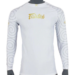 Long Sleeve Compression Rash Guard with Metallic Graphics - Professional Performance Gear for MMA, BJJ, and Grappling - Product Image 1