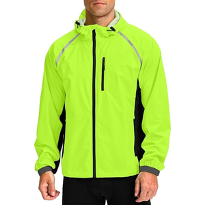 Men's <b>Black</b> Puffer <b>Sport</b> <b>Jacket</b> Windproof Waterproof with Zipper Closure Front Pocket Casual Autumn Wear - Product Image 5
