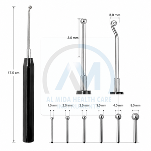 Curetas Óseas de Acero Inoxidable Al Mida Healthcare, Rectas y Anguladas Lateralmente, Instrumentos Quirúrgicos Manuales Clase II CE - Product Image 4