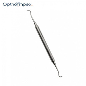 Curettes de détartrage manuelles de précision, instruments dentaires professionnels en acier inoxydable, poignée ergonomique pour l'élimination de la plaque dentaire - Product Image 1