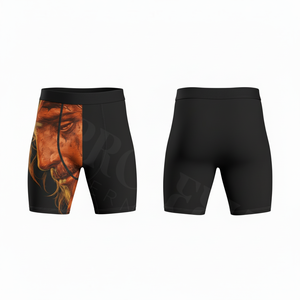 Pro Felt Custom Clothing MMA Apparel Solid Plain Color Compression Shorts Gym Training Fighting Comfortable Breathable Shorts - Product Image 4