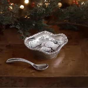 Bol en métal martelé fait main de qualité supérieure, bol décoratif de luxe pour servir les fruits, pour la décoration moderne de la maison, céramique vintage en porcelaine fine - Product Image 5
