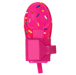 Pink Ice Cream Pattern Baseball <b>Sliding</b> Mitt With Adjustable Wrist Strap Comfortable Protective Glove - Product Image 1