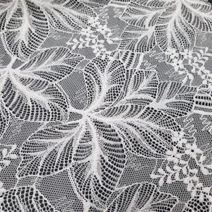 Tissu en dentelle extensible léger à motif floral, nylon et élasthanne, maille chaîne 147 cm, couleur et motifs personnalisés pour lingerie de mariage - Product Image 3