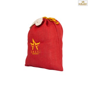 Pochette en jute rouge de haute qualité, sac de rangement en fibres naturelles, vente en gros au meilleur prix - Product Image 5